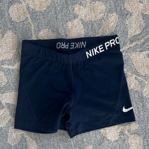 Nike Pro Women's Spandex Blue Shorts